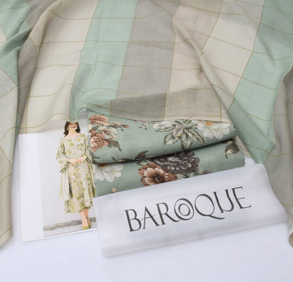 BAROQUE Lawn Printed 3Piece D-003