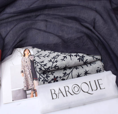 BAROQUE Lawn Printed 3Piece D-007