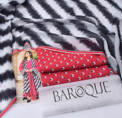 BAROQUE Lawn Printed 3Piece D-011