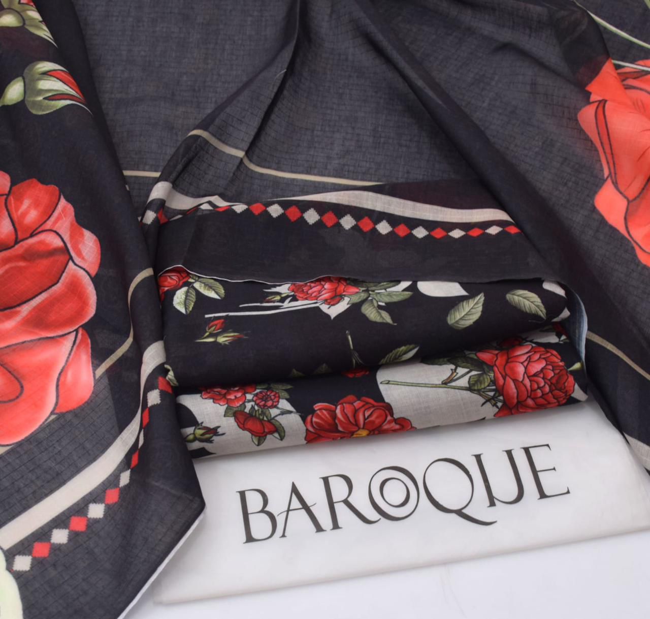 BAROQUE Lawn Printed 3Piece D-012