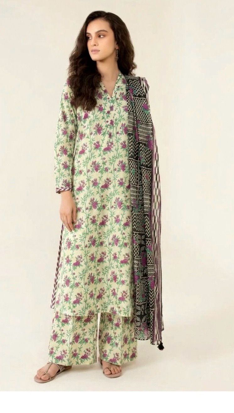 Sapphire Lawn Printed 3Piece D-010
