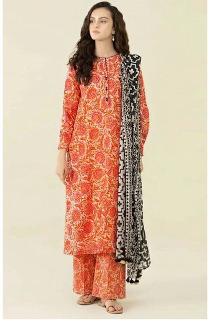 Sapphire Lawn Printed 3Piece D-001