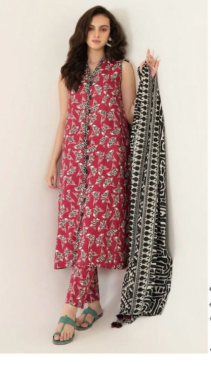 Sapphire Lawn Printed 3Piece D-002