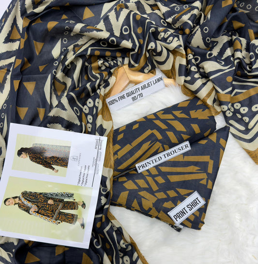 Sapphire Lawn Printed 3Piece D-004