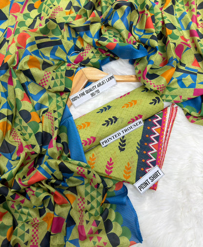 Sapphire Lawn Printed 3Piece D-006